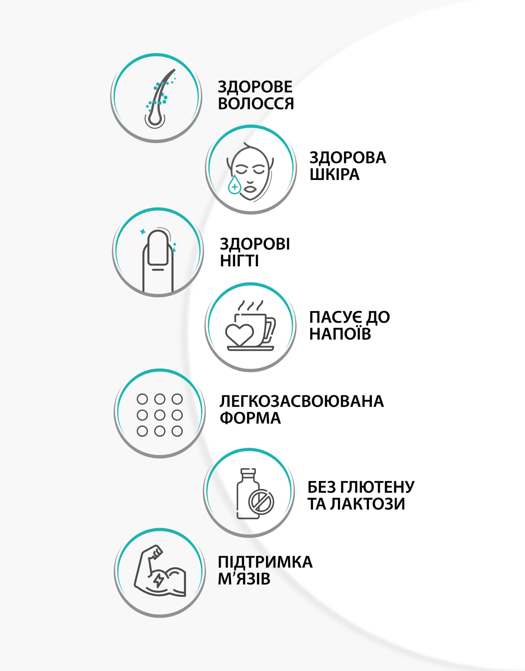 Коллаген PRO Collagen peptides Emhealthy фото переваги Коллаген PRO Collagen peptides Emhealthy фото переваги